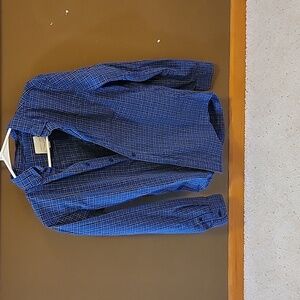 American Eagle Outfitters Blue Plaid Shirt